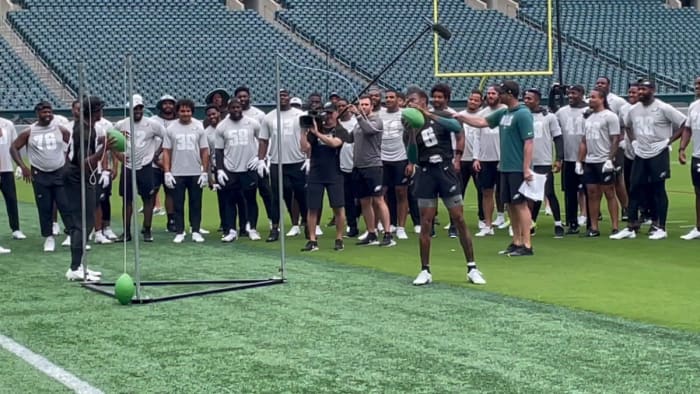 DeVonta Smith on June 4, 2021